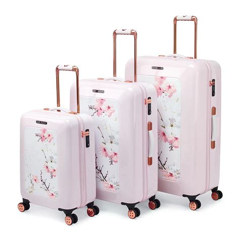 Ted Baker Oriental Blossom Luggage Collection .